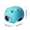 thumbnail image 2 of Bike Light Usb Rechargeable Kids Piggy Headlight, Bike Light And Tail Light With Horn Function, Usb Rechargeable Bike Light, 120db Speaker, 3 Light Mo, 2 of 4