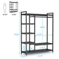 thumbnail image 7 of Tribesigns Free-standing Closet Organizer Garment Rack with 6 Storage Shelves and Hanging Bar, 7 of 7
