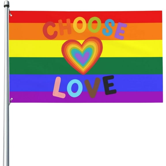 3x5 Lgbt Pride Flag Sign Lgbtq Gay Flag Banner Vivid Color And Fade Proof Lesbian Pansexual Flag Rainbow Flag For Wall With Metal Eyelets No Flag Pole Gift For Gay Pride Stuff