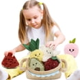 thumbnail image 3 of Muiteiur 7PCS Fruit Stuffed Animal Fruit Plush Toy (Fruit Basket, Watermelon, Banana, Avocado, Cherry, Strawberry, Pineapple), 3 of 9