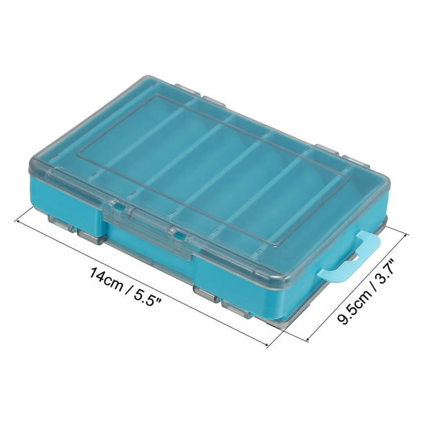 Fishing Lure Storage Box 2 Pack Plastic Two Sided Fish Tackle