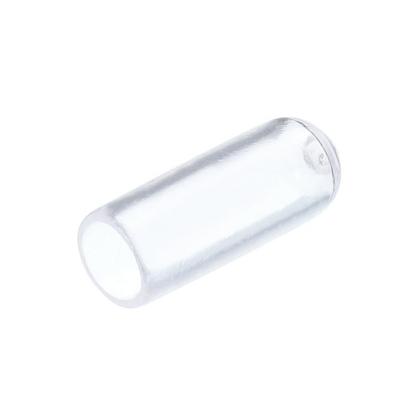 Uxcell 20Pcs Rubber End Caps 5mm(3/16") ID Vinyl Round Tube Bolt Cap Cover Screw Thread Protector Clear