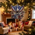 thumbnail image 5 of Patriotic 250th Anniversary Christmas Ornaments,250 Anniversary USA Merchandise,Metal Hanging Christmas Decorations,Stocking Stuffers,Commemorative Gifts for Mom Dad Friends Coworker(B), 5 of 6
