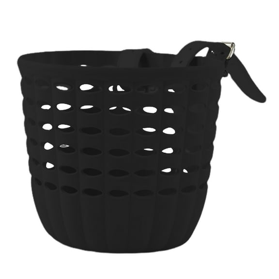 Pebbuoy Kids Bike Front Basket Storage Box Large Capacity Strong Load-bearing Universal Easy to Install Bicycle Basket with Adjustable Straps