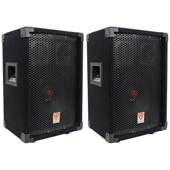 (2) Rockville RSG8 8” 300 Watt 2-Way 8-Ohm Passive DJ/Pro PA Speaker