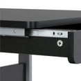 thumbnail image 2 of Yaheetech Rolling Laptop Computer Desk Table with Drawer and Shelf on Wheels, Black, 2 of 11