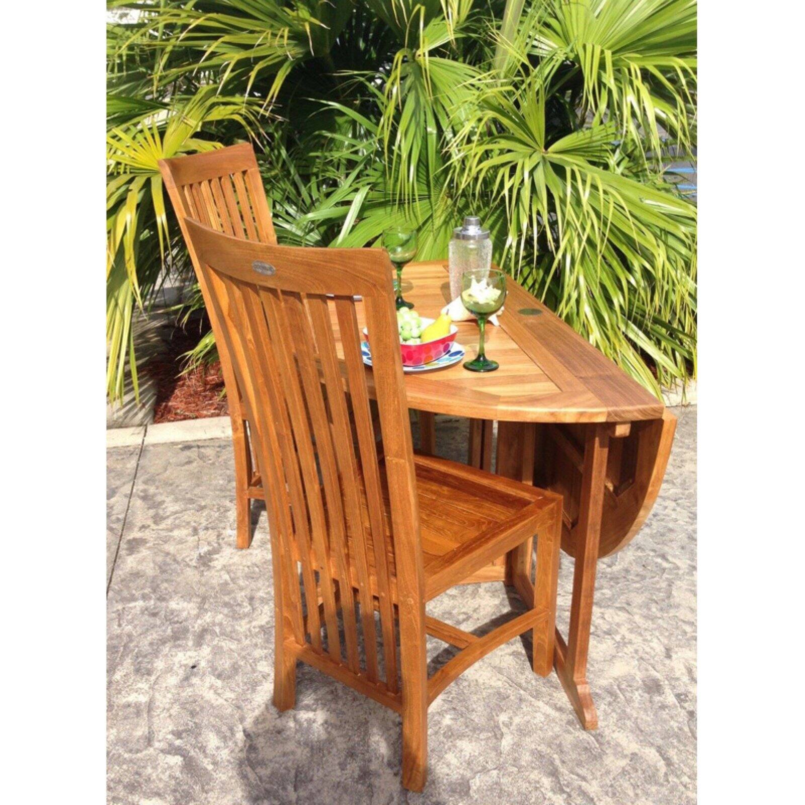 Chic Teak Balero Teak Patio Dining Side Chair