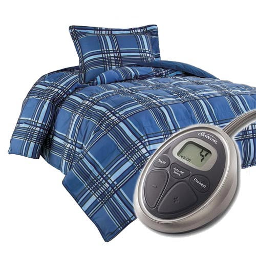 Sunbeam Premium Electric Heated Warming Comforter Set w Pillow Sham
