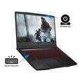 thumbnail image 5 of MSI GF65 Thin Gaming Notebook, 15.6" 120Hz FHD Display, Intel Core i7-10750H Upto 5.0GHz, 8GB RAM, 2TB NVMe SSD, NVIDIA GeForce GTX 1660 Ti, HDMI, Wi-Fi, Bluetooth, Windows 10 Pro, 5 of 8