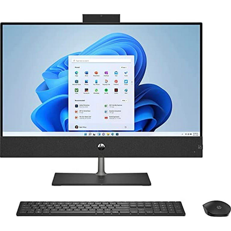 HP Pavilion 24 Desktop 1TB SSD (Intel gen Processor with Six cores and Turbo Boost to 3.90GHz, 16 GB RAM, TB SSD, 24" Touchscreen FullHD, Win 11) PC Computer All-in-One -
