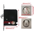 thumbnail image 2 of SHIQI-1 Pack Pocket Door Lock Hardware Sliding Door Lock with Color Coded Indicators Square Flush Sliding Pocket Door Lock, 2 of 4
