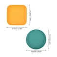 thumbnail image 2 of SHOWERORO Cat Wet Food Plate Round Shallow Design 4Pcs Assorted Color Modern Appearance For Puppies, 2 of 6