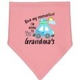 thumbnail image 2 of Inktastic Book My Reservation I'm Going to Grandma's Baby Bandana Bib, 2 of 4