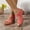 Red, variant on Hoshose Wide Width Sandals for Women Open Toe Low Block Sandals Party Dress Pumps