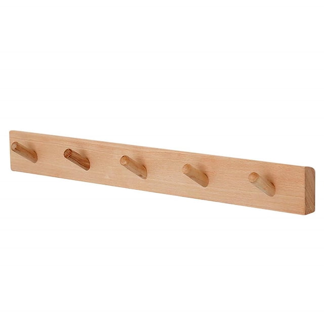 Perchero De Madera Ganchos Para Sombreros Toallero Moderno Perchero Para Ropa De Haya Perchero Elegante Para Sombreros De Madera Perchero Para Sombreros De Haya Simple Soporte Para Puerta Vogacara HA026791-01