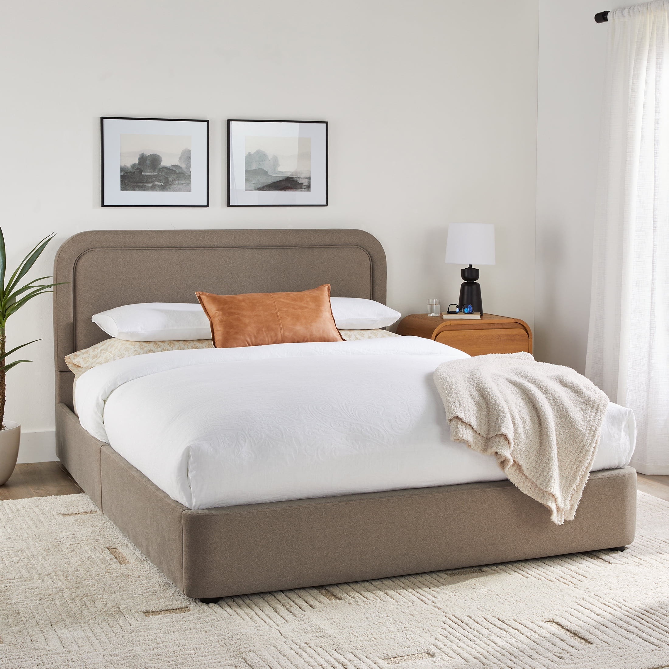 Better Homes & Gardens Juliet King Platform Bed, Sand