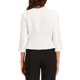thumbnail image 3 of INSPIRAR CHIC Blazer Elegante para Mujeres, Chaqueta de Traje de Trabajo con Peplum, Sin Cuello, de Manga 3/4, Talla XL, Blanca, 3 of 6