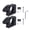 Black, variant on BIMZUC Roof Rack Shovel Holder Aluminum Alloy Quick Release Clamp Bracket Kit Universal for ATV UTV RV Van Truck Off-Road 11x8x7 cm / 4.3x3.1x2.7 inches Red 2pcs