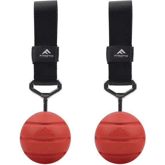 Fitactic Rock Climbing Solid Training Cannonball Bomb Power Pull up Ball Hold Grips for Straps for Finger, Forearm, Biceps, Back Muscles
