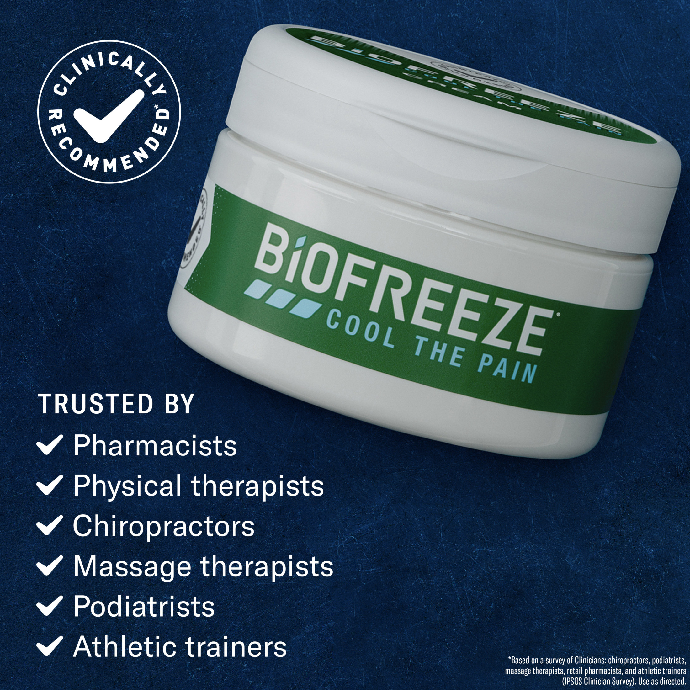 Biofreeze Pain Relief Cream, for Back Knee Muscle Joint and Arthritis Pain, 3 oz Menthol - image 4 of 11