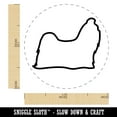 thumbnail image 2 of Shih Tzu Dog Outline Self-Inking Rubber Stamp Ink Stamper - Red Ink - Medium 1 Inch, 2 of 7