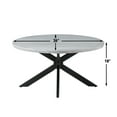 thumbnail image 6 of Steve Silver Keyla Contemporary 36" Round Faux Marble Coffee Table, Gray, 6 of 7