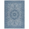 thumbnail image 2 of SAFAVIEH Courtyard Aditya Medallion Indoor/Outdoor Area Rug, Navy/Grey, 5'3" x 7'7", 2 of 12