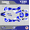Blue, variant on Kalair GFX Graphics Kit for Yamaha YZ80 (1993-2001) Evader Series