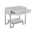 thumbnail image 3 of Home Fare High Gloss White Chairside Chest, 3 of 5