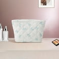 thumbnail image 5 of Unique Bargains 1 Pc Fashion Plaid Bow Makeup Bag for Organization Blue, 5 of 5