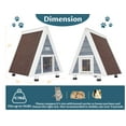 thumbnail image 4 of Petsfit Outdoor Cat House, Weatherproof Cat Shelter with Escape Door for Winter, Suitable for Small Animals, Grey, 4 of 9