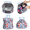 thumbnail image 2 of Pioneer Flower Drawstring Lunch Bag Women - Drawstring Lunch Bag Insulated for Work Office - Stain-Resistant Large Lunchbags for Women with Multi-Pockets, 2 of 6
