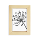 thumbnail image 1 of Planta flores de diente de León silueta Escritorio de madera Arte Pintura 5x7 pulgadas marco de foto foto, 1 of 4