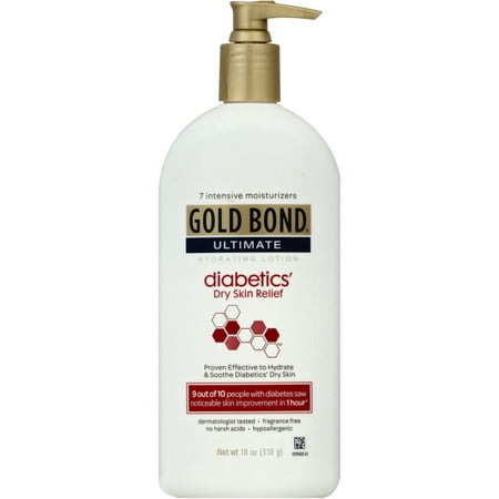 Gold Bond Ultimate Hydrating Lotion, Diabetics Dry Skin Relief 18 oz (Pack of