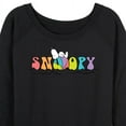 thumbnail image 3 of Peanuts - Snoopy's Beach Ball - Women's Lightweight French Terry Long Sleeve Shirt, 3 of 6