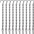 thumbnail image 1 of 10 Pack 9.5 Inch Black Hanging Chains, Garden Plant Hangers for Hanging Bird Feeders, Billboards, Chalkboards, Basket, Planters, 1 of 5