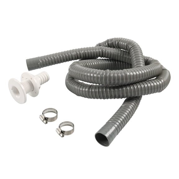 Marine Bilge Hose 1-1/8 Inch Plumbing Kit Marine Bilge Hose Installation Kit 6 FT Kink-free Flexible Hose