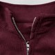 thumbnail image 4 of Ceisia Mens Lightweight Waffle Shirts Trendy Long-Sleeve Quarter-Zip Pullover Sweatshirt Mock Neck Wine M Gift, 4 of 6