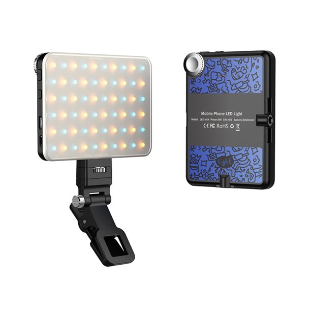 Lámpara de fotografía de 5 W, luz LED bicolor, luz de bolsillo para vlogs, 2500 K-9000 K