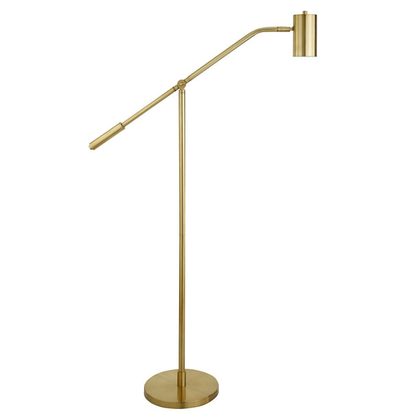 Evelyn Zoe Traditional 60 In 1 Light, Mainstays 72 Combo Floor Lamp With Adjustable Reading Gold
