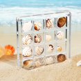thumbnail image 1 of Acrylic Magnetic Seashell Display Box, Clear Sea Shell Display Cases Bead Container Small Craft Organizer Box for Bead Jewelry Art Collection Gift (Square, 16 Grids), 1 of 7