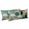 thumbnail image 2 of VargottamIndoor/OutdoorPolyester FabricLumbarPillowCover,All-Weather Waterproof Rectangular Cushion Case for Patio Furniture,12" x 20"Set of 2 -Geometric-35, 2 of 6
