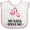 White and Pink, variant on Inktastic Nana Loves Me Girl Flamingo Girls Baby Bib