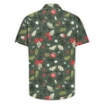 thumbnail image 5 of Camisas de Manga Larga para Hombres, Botón de Impresión Blusa de Cuello, Camisa de Poliéster de Moda Casual, 5 of 5