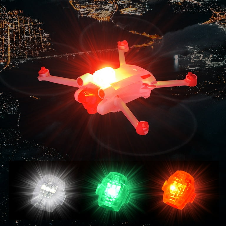 LED Aircraft Strobe Lights Type C Charging 3 Colors LED Strobe Drone Light Night Warning Lights for DJI MINI 3 PRO AIR2S MINI2