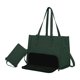 thumbnail image 1 of Bolsa de para mujer bolso de computadora acolchado para viajes de oficina de collage casual Verde, 1 of 8