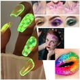 thumbnail image 5 of Glow in The Dark Glitter Gel, UV Black Light Glitter for Body/Face/Hair/Eyeshadow, Face Makeup for Halloween Makeup Carnival Party, 5 of 9