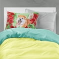 thumbnail image 2 of Akita Poinsettas Fabric Standard Pillowcase, 2 of 2