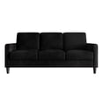 thumbnail image 5 of Home Design Goliad 2-Piece Velvet Living Room Set with Loveseat and Sofa, Pocket Spring Design, Soft Cushions, Clean Lines Design, Black, 5 of 9