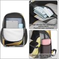 thumbnail image 4 of Black and Gold Marble Pattern 17" School Backpacks for Teens,Waterproof Oxford Fabric,S-Shape Padded Straps for School,Travel,Hiking,Camping, 4 of 6